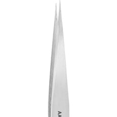 Excelta AA-S-SE Straight Medium Fine Point Stainless Steel Tweezer