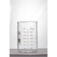 BEAKER 4000ML, BOROSILICATE GLASS