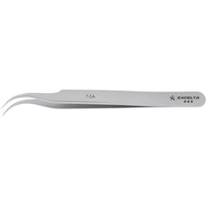 Excelta 7-SA Curved Tweezer Very Fine Point Neverust Anti-Magnetic Stainless Steel Tweezer