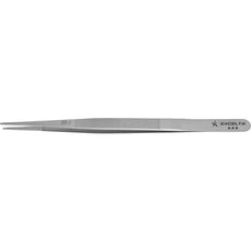 Excelta JST-1 .0475" Straight Stainless Steel Gemology Forceps with Medium Serrated Tip