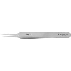 Excelta MW5-SA .004" x .002" Straight Tapered Radius Point Neverus Anti-magnetic Stainless Steel Microscopy Tweezer