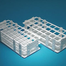 RACK - PLASTIC TEST TUBE RACKS, WET/DRY, FOR 20MM TUBES, 40 PLACES