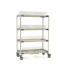 MetroMax i Mobile Drying Rack with Two Tray Racks, Two Pan Racks and Drip Tray, 26" x 50" x 68"