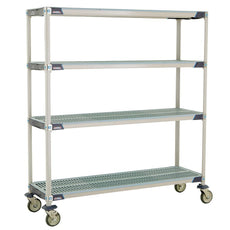 MetroMax i 4-Tier Stem Caster Cart, Open Grid Shelves, 18" x 60" x 67.3125"