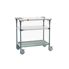 PrepMate MultiStation with Accessory Pack 1, 36", Solid Stainless Steel top shelf and Super Erecta Pro bottom shelf with MetroSeal 3 Epoxy posts