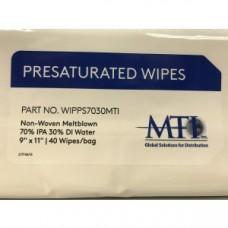 ISOPROPANOL (IPA) WIPES MPP Saturated (IPA 70/30) 9x11 40/Pk