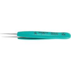 Excelta SS-SA-ET Ergo-Tweeze .008" x .005" Slender Fine Point Neverust Stainless Steel Ergo Tweezer