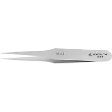 Excelta M-4-S .005" x .003" Tapered Ultra Fine Point Stainless Steel Miniature Tweezer