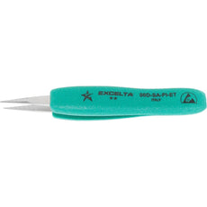 Excelta 00D-SA-PI-ET Ergo-Tweeze Straight Strong Medium Serrated Tip Anti-Magnetic Stainless Steel Ergo Tweezer