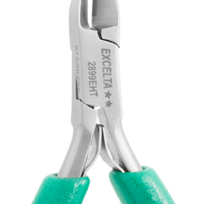 Excelta 2899EHT Round Head Semi-Flush Stainless Steel Hard Wire Cutter with Carbide Inserts - 2899EHT