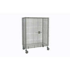 Super Erecta Mobile Security Unit, Chrome, 27.25" x 52.75" x 67.9375"