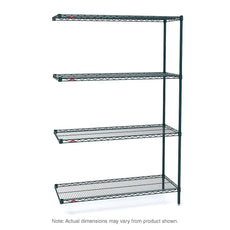 Super Erecta 4-Tier Add-On Unit, Metroseal 3 Epoxy, 21" x 60" x 63"