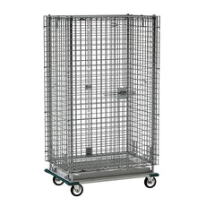 qwikSLOT Heavy-Duty Mobile Security Unit, Chrome, 28.0625" x 38.5" x 68.4375"