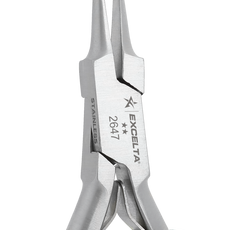 Excelta 2647 .035" Wide Tip Needle Nose Stainless Steel Pliers