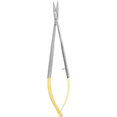 Excelta 346-6-HT Stainless Steel Shear Cut Self-Opening Scissors with .63" Straight Blades