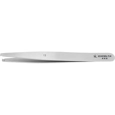 Excelta 15 Transverse Tip Carbon Steel Tweezer