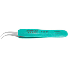 Excelta 7-CO-ET Cobalitma Ergo-Tweeze Curved Tapered Very Fine Point Cobalt Alloy Microscopy Tweezer