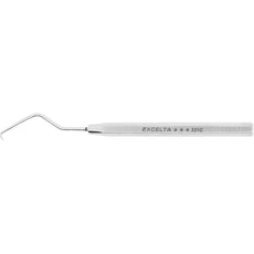 Excelta 331C .01" 35⁰ Curved Stainless Steel Micro Tip Probe