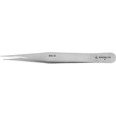 Excelta MM-SE Strong Fine Point Nickel Plated Carbon Steel Tweezer