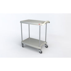 myCart Series 2-shelf Utility Cart, Gray, 18.3125" x 31.5"