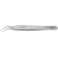 Excelta 7-SA-PI Very Fine Curved Point Anti-Magnetic Stainless Steel Tweezer