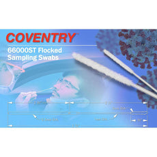 Coventry 66000ST Sterile Flocked Sampling Swab (Bag of 500)