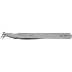 Excelta	6-PI Angled Very Fine Point Carbon Steel Tweezer