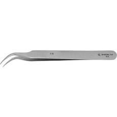 Excelta 7-PI Curved Very Fine Point Carbon Steel Tweezer