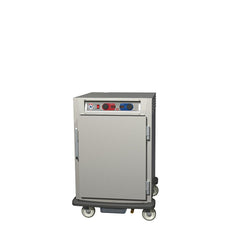 C5 9 Series Pass-Thru Heated Holding Cabinet, 1/2 Height, Aluminum, Full Length Solid Door/Full Length Clear Door, Lip Load Aluminum Slides