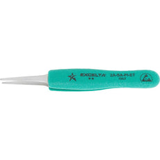 Excelta 2A-SA-PI-ET Ergo-Tweeze Straight Tapered Flat Point Anti-Magnetic Stainless Steel Ergo Tweezer