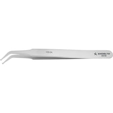 Excelta 103-SA Curved Angled Paddle Tip Neverust Anti-Magnetic Stainless Steel Tweezer