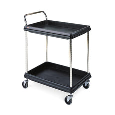 Metro Deep Ledge 2-shelf Utility Cart, Black