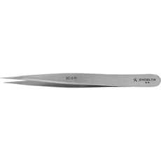 Excelta 3C-S-PI 4.25" Very Fine Point Stainless Steel Tweezer