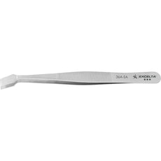 Excelta 36A-SA Offset Broad Square Flat Tip Neverust Anti-Magnetic Stainless Steel Tweezer