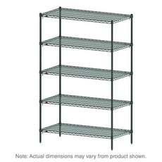 Super Adjustable Super Erecta 5-Tier Starter Unit, Metroseal 3 Epoxy, 18" x 48" x 74"