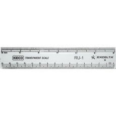 Excelta RU-1 6" Straight Plastic Ruler