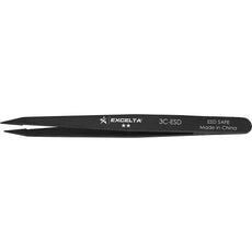 Excelta 3C-ESD Fine Straight Sharp Point Plastic Tweezer