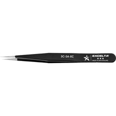 Excelta 3C-SA-EC Very Fine Point Neverust Anti-Magnetic Stainless Steel Tweezer with Epoxy Handle