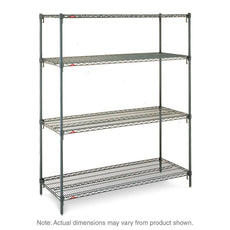 Super Adjustable Super Erecta 4-Tier Starter Unit, Metroseal 3 Epoxy, 18" x 36" x 63"