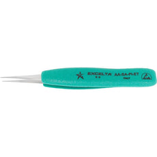 Excelta AA-SA-PI-ET Ergo-Tweeze 5.5" Straight Medium Point Anti-magnetic Stainless Steel Ergo Tweezer