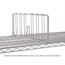 Super Erecta Shelf Divider, Chrome, 8" x 18"