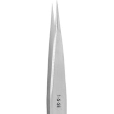 Excelta 1-S-SE 4.5" Very Fine Point Stainless Steel Tweezer