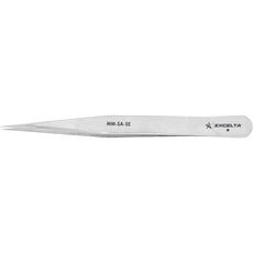 Excelta MM-SA-SE Straight Strong Fine Point Anti-Magnetic Stainless Steel Tweezer