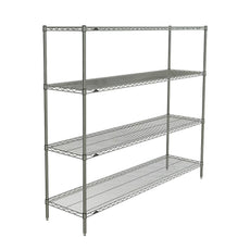 Super Erecta 4-Tier Starter Unit, Brite, 18" x 72" x 63"