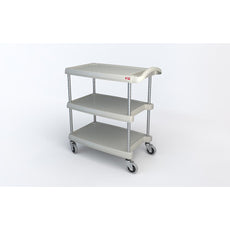 myCart Series 3-shelf Utility Cart, Gray, 18.3125" x 31.5"