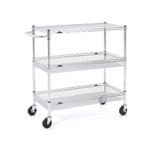 Metro 3-Tier Basket Cart, Chrome