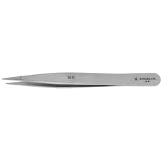 Excelta 00-PI Straight Medium Point Carbon Steel Tweezer