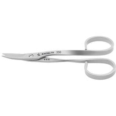 Excelta 356 Stainless Steel Shear Cut High Precision Scissors with .865" Angled Blades