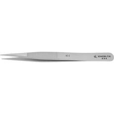 Excelta 40-S Straight Hole In Tip Stainless Steel Tweezer