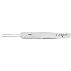 Excelta 5-SA-SE Extremely Tapered Very Fine Point Anti-magnetic Stainless Steel Microscopy Tweezer